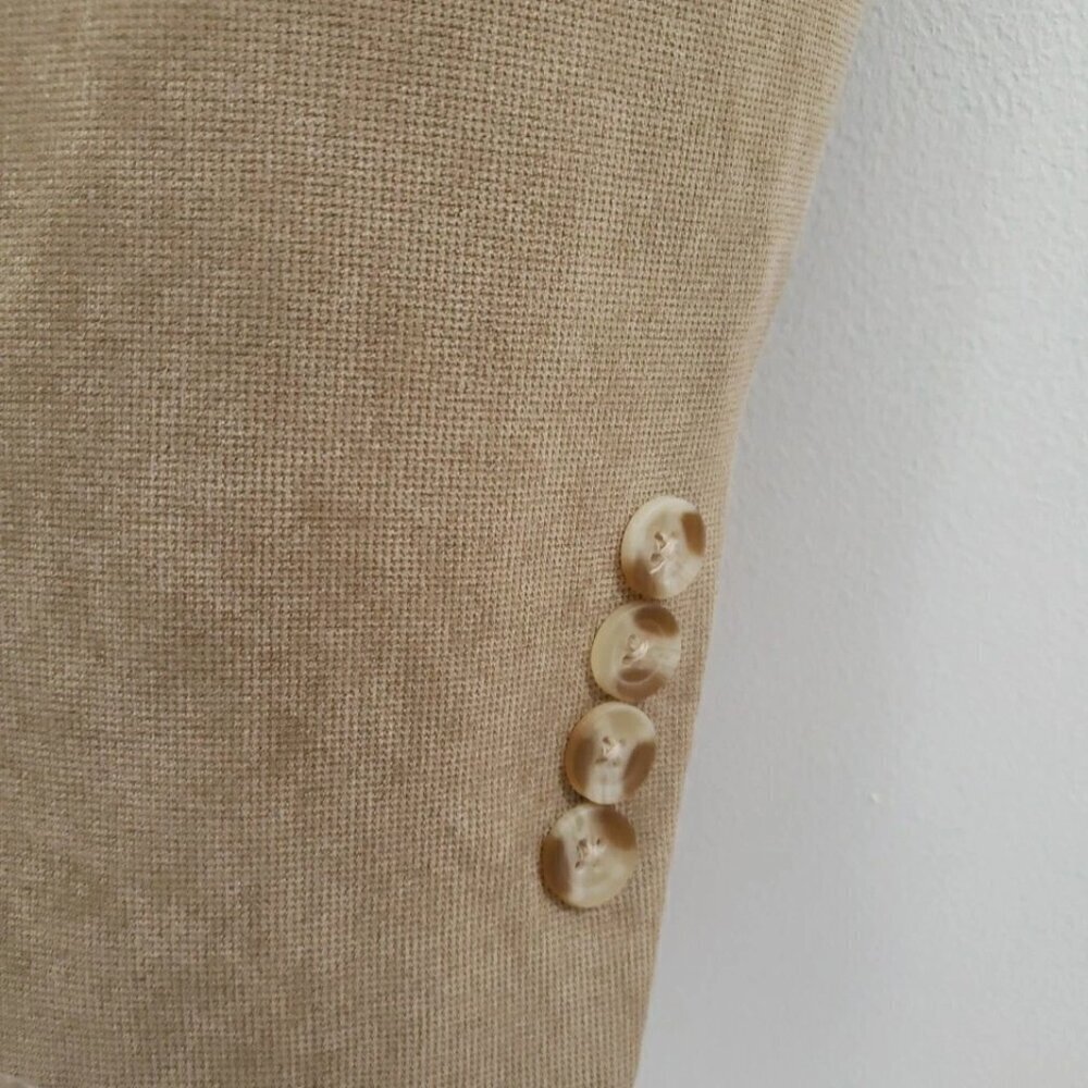 Andrew Fezza Chatham Tan Men's 2 Button Polyester Sports Coat Sz L - Picture 6 of 11